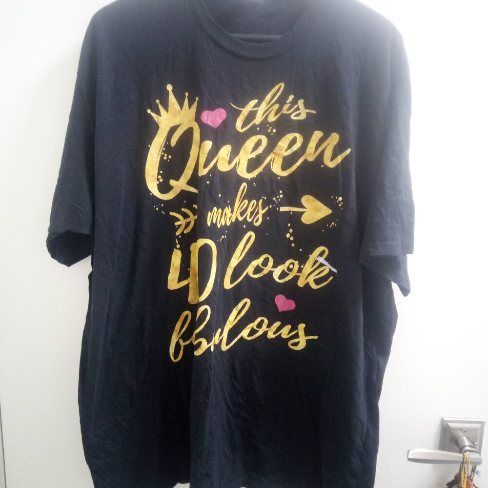 Port & Company, This Queen Makes 40 Look Fabulous, Ladies, Short Sleeved T-Shirt